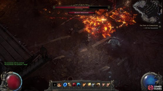 You will be dealing with Fire Circles throughout the battle, so keep on the move.
