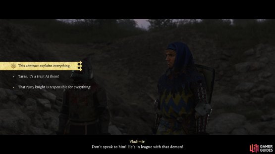 Choose the top option when you leave the mine.