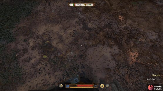 and then find Ranyek’s corpse in the sewage and give them his bow.