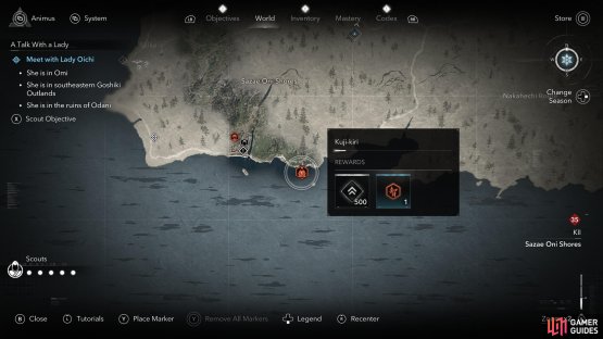 The next location is on the coast.