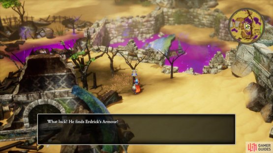 then search near a tree to find Erdrick’s Armour.
