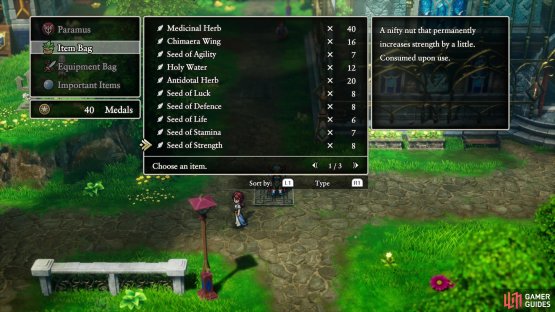 Select the desired seed,