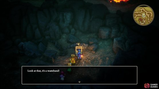 You can find two blue chests on B2, one which contains a Wasteband,