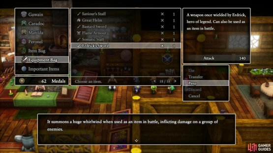turning it from a mere MacGuffin and back into a potent sword that can summon gusts of wind on command!