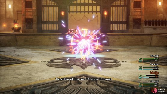 Defeat the King of Dirkandor’s pets, finishing with the Striking Sabrecat,