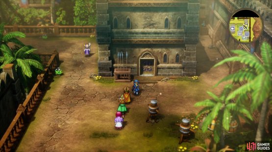 Find a house with a blue door on the northeastern corner of the Cantlin,