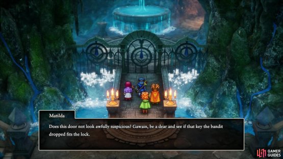 In Moonbrooke, enter the house northwest of the Tombola Stall and go downstairs to find that the passage is now explorable, complete with a new gate you can open with the Misplaced Key!
