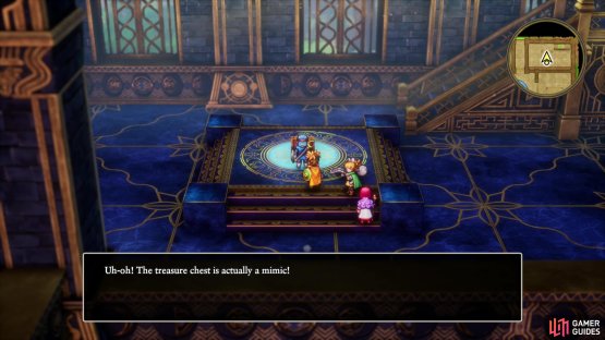 to reach the isolated room on 1F with a chest that… happens to be a Mimic. Bummer.