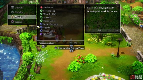 You also want to ensure characters have learned certain skills from scrolls - Matilda learning Egg On being a good example.