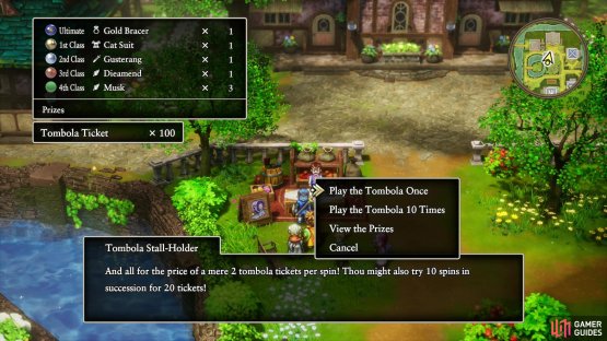 Spending some time grinding out Gold Bracers at the Rimuldar Tombala Stall will pay off in every major fight going forward, as it makes stacking Buff effects easier.