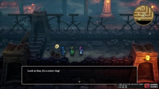 Avoid equipping the Cower Ring, as it is cursed and you won’t be able to remove it.