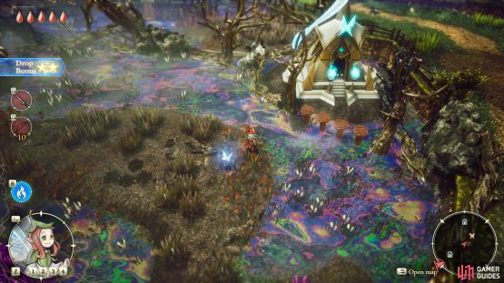 You can find the shrine that’ll teach Faie the Sprint spell northeast of the Rainbow Lotus dungeon in the Age of Safekeeping.