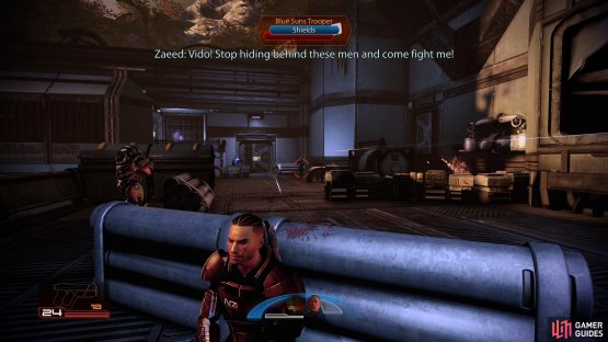 When there’s one enemy left, a second group will spawn, with a Heavy coming out of the door on the back left.
