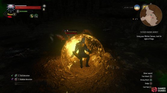 Use Quen to block the damage dealt by Kikimores, and more importantly, the toxin buildup they inflict.
