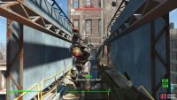 where a power armor clad Raider armed with a Fat Man lurks - and he’s not shy about using it.