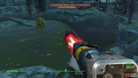 There are also some Mirelurks (one of which is leveled) which you can find trapped in several pens.