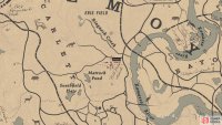 The location of the Cornelius Palmer card on the map