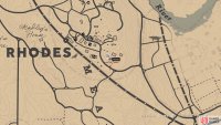 The location of the JD McKnight card on the map