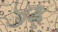 The location of the President Hardin card on the map