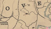 The location of the Blue Jay card on the map