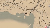 The location of the Large Mouth Bass card on the map