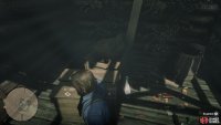 It’s inside the cabin in the broken down fort
