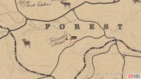 The location of the Snapping Turtle card on the map