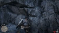 after leaping to one more rock, follow the path under the rocks to find the treasure.