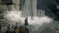 Head behind the waterfall to enter the cave