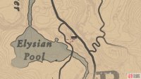 The location of the carving on the map