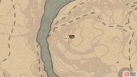 The location of the carving on the map