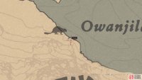 The location of the carving on the map