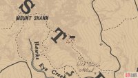 The location of the carving on the map