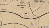 The location of the carving on the map