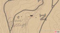 The location of the carving on the map