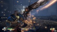 You can block most of the wing combo, but the last attack will be unblockable, marked by a red circle.