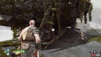 You can climb the side of the ship after hitting the pot.