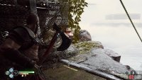 Hit the fire pot to gain access to the top of the ship.