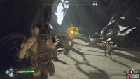 Fire at the Revenant with Atreus’ arrows to stun it in place, and be sure to avoid the poison waves.