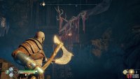Throw the sap above the ledge to gain access to the hidden chamber and the final rune.