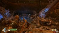 Check the shelf to the left of the wheel to find the first Rune.
