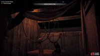 follow the linear path through the haunted house and climb up at the end