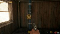 Turn the valves off at the small sheds