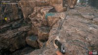 use the blue ropes as a guide on where it’s safe to drop before using the grapple