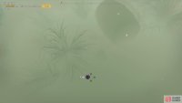 swim through the opening at the top all the way to the bottom to find the barrel.