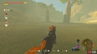 Once the horse is tamed, begin riding it back to the archery camp