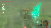 We used Revali’s Gale to get to the top of the statue since it’s raining.