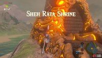 This Shrine is blocked by vines. Burn them or bypass with Revali’s Gale.