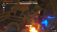 The timing is tricky but you can activate Flurry Rush off of Thunderblight Ganon’s teleporting slash