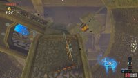 You can see the treasure chest sandwiched between two blocks